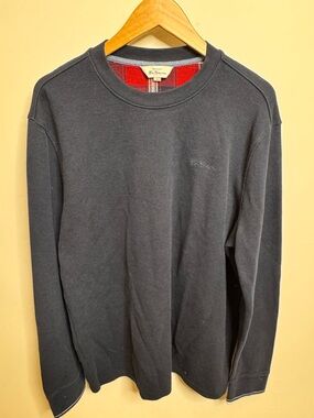 Ben Sherman Dark Navy Long-Sleeve Crew